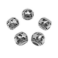 Sinkkiseos Spacer Helmet, antiikki hopea päällystetty, tee-se-itse, 10x9mm, Reikä:N. 4.5mm, N. 50PC/laukku, Myymät laukku