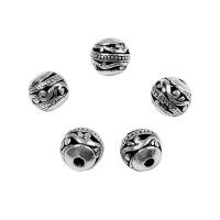 Sinkkiseos Spacer Helmet, antiikki hopea päällystetty, tee-se-itse, 8x8mm, Reikä:N. 2mm, N. 50PC/laukku, Myymät laukku