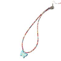 Collier résine, avec perles de rocaille en verre, bijoux de mode & modèles différents pour le choix, plus de couleurs à choisir, Longueur Environ 17 pouce, Vendu par PC