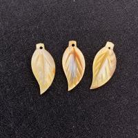 Bhlaosc Pendants, Shell, Leaf, DIY, dathanna níos mó le haghaidh rogha, 9x20mm, Díolta De réir PC