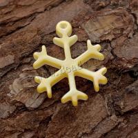 Shell Pendler, Snowflake, du kan DIY, flere farver til valg, 14x18mm, Solgt af PC