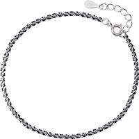 925 Sterling Sølv Armbånd, Koreansk stil & for kvinde, sølv, 2mm, Længde Ca. 6.5 inch, Solgt af PC