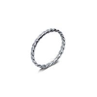 Argent sterling 925 bague, Style coréen & normes différentes pour le choix & pour femme, argent, Taille:5-16, Vendu par PC