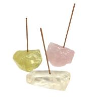 Traditional Ceramic Inserted Burner Incense Seat Quartz Natural 4-6cm Sold By PC