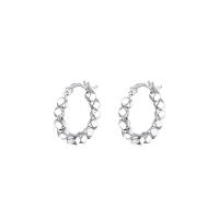 Argent sterling 925 boucle d'oreille leverback, bijoux de mode & pour femme, protéger l'environnement, sans nickel, plomb et cadmium, Diamètre intérieur:Environ 13mm, Vendu par PC