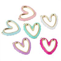 Stainless Steel Heart Pendants 304 Stainless Steel Vacuum Ion Plating DIY & enamel Approx 2mm Sold By Bag