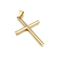 Stainless Steel Cross Pendants 304 Stainless Steel Vacuum Ion Plating DIY Sold By PC