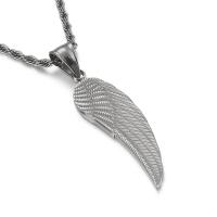 Nerezová ocel Šperky Přívěsky, 304 Stainless Steel, Wing Shape, DIY, více barev na výběr, 40x12mm, Prodáno By PC