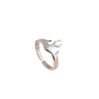 Cink Alloy Finger Ring, srebrne boje pozlaćen, modni nakit & za žene, srebro, 18mm, Prodano By PC