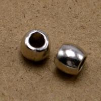 Zinc Alloy Large Hole Bead barrel antique silver color plated vintage & DIY nickel lead & cadmium free Approx Sold By Bag