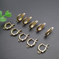 Brass Μοχλός Επιστροφή Σκουλαρίκι Component, Ορείχαλκος, επιχρυσωμένο, DIY, περισσότερα χρώματα για την επιλογή, νικέλιο, μόλυβδο και κάδμιο ελεύθεροι, 12x18mm, Sold Με PC