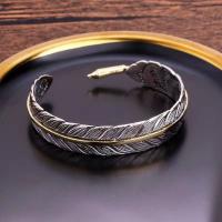 Zinklegering bangles, Zinc Alloy, Verstelbare & mode sieraden & voor de mens, nikkel, lood en cadmium vrij, 22cm, Verkocht door PC