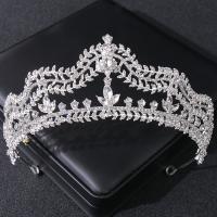 Bridal Tiaras Zinc Alloy plated fashion jewelry & for woman & with rhinestone nickel lead & cadmium free Inner Approx 140mm Sold By PC