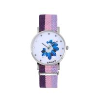 Reloj de Pulsera de Mujeres, lienzo, con Vidrio & acero inoxidable 304 & aleación de zinc, Esférico, Joyería & movimiento chino & para mujer, más colores para la opción, 32x8mm, longitud aproximado 235 mm, Vendido por UD