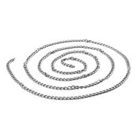 Stainless Steel Nekclace Chain, 304 roestvrij staal, DIY, 3mm, Lengte 5 m, Verkocht door PC