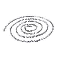 Stainless Steel Nekclace Chain, 304 roestvrij staal, DIY, 4mm, Lengte 5 m, Verkocht door PC