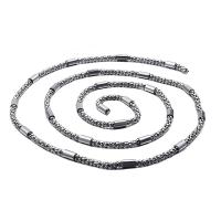 Ruostumaton teräs Nekclace Chain, 304 Stainless Steel, tee-se-itse, 4mm, Pituus 5 m, Myymät PC