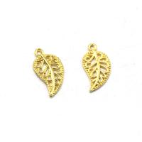 Zinc Alloy Leaf Pendants plated DIY Sold By Bag