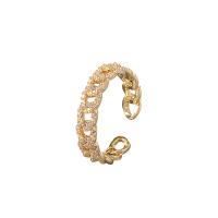 Cubi Circonia Micro Pave anello in ottone, placcato, unisex & Micro spianare cubic zirconia, nessuno, Venduto da PC