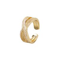 Cubi Circonia Micro Pave anello in ottone, placcato, unisex & Micro spianare cubic zirconia, nessuno, Venduto da PC