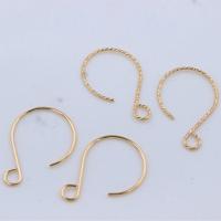 Óir-líonadh Hook earring, 14K óir líonadh, DIY & stíleanna éagsúla do rogha, 23.50x15.50mm, Díolta De réir Péire