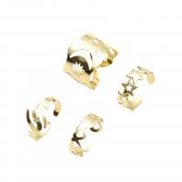 Zinklegering Ring Set, Zinc Alloy, gold plated, 4 stuks & mode sieraden & voor vrouw, gouden, 15mm,17mm, Verkocht door Stel