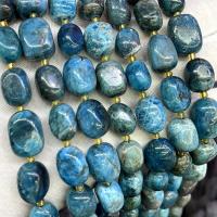 Edelstein Schmuckperlen, Apatite, Klumpen, DIY, blau, 10x15mm, verkauft per ca. 39 cm Strang