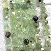 Perline gioielli gemme, prehnite, DIY & formato differente per scelta & sfaccettati, verde, Venduto per Appross. 38 cm filo