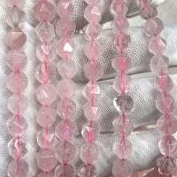 Φυσικό ροζ χαλαζία χάντρες, Rose Quartz, DIY & διαφορετικό μέγεθος για την επιλογή & πολύπλευρη, ανοικτό ροζ, Sold Per Περίπου 38 cm Strand