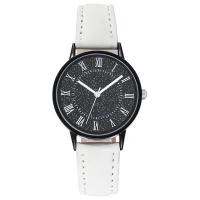 Reloj de Pulsera de Mujeres, Cuero de PU, con Vidrio & acero inoxidable 304, Esférico, chapado en color plomo negro, Joyería & movimiento chino & para mujer, más colores para la opción, 34x8mm, longitud aproximado 233 mm, Vendido por UD