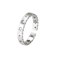 Sterling Silver smycken finger ring, 925 Sterling Silver, mode smycken & för kvinna, silver, Storlek:13, Säljs av PC