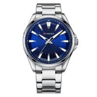 Hommes montre-bracelet, alliage de zinc, avec verre & Acier inoxydable 304, Résistant à l’eau de vie & mouvement japonais & pour homme & lumineux, plus de couleurs à choisir, protéger l'environnement, sans nickel, plomb et cadmium, 44x12mm, Longueur Environ 24 cm, Vendu par PC