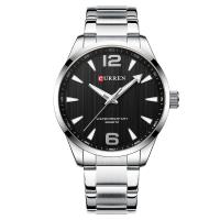 Hommes montre-bracelet, alliage de zinc, avec verre & Acier inoxydable 304, Résistant à l’eau de vie & mouvement japonais & pour homme & lumineux, plus de couleurs à choisir, protéger l'environnement, sans nickel, plomb et cadmium, 44x11mm, Longueur Environ 23 cm, Vendu par PC