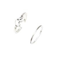 Sinc Alloy Ring ladhar, dath airgid plated, jewelry faisin & do bhean, airgid, 14mm, Díolta De réir Socraigh