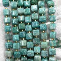 Amazonite Gyöngyök, Négyzet, DIY & sokoldalú, kék, 8mm, Naponta eladott Kb 39 cm Strand