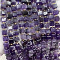 Natuurlijke Amethyst kralen, Amethist, Plein, DIY & gefacetteerde, purper, 8mm, Per verkocht Ca 39 cm Strand