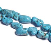 Χάντρες Turquoise, Φυσικό Τυρκουάζ, DIY & διαφορετικό μέγεθος για την επιλογή, πράσινος, Sold Per Περίπου 39 cm Strand