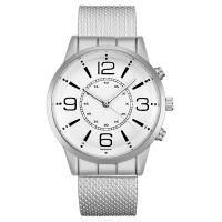 Reloj de Pulsera para Hombre, El plastico, con Vidrio & acero inoxidable 304 & aleación de zinc, Esférico, chapado, Joyería & movimiento chino, más colores para la opción, 43x11mm, longitud aproximado 245 mm, Vendido por UD