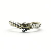 Prás Finger Ring, Nathair, plátáilte, jewelry faisin & unisex, dath bunaidh, Díolta De réir PC