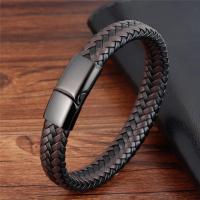 PU Cord Karkötők, divat ékszerek & az ember, nikkel, ólom és kadmium mentes, 23cm, Által értékesített PC