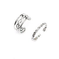 Zink Alloy Toe Ring, silver pläterad, 2 stycken & mode smycken & för kvinna, silver, 14mm, Säljs av Ställ