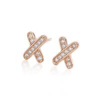 Cubic Zirconia micro pavimenta Sterling Silver Earring, 925 argento sterlina, placcato, Micro spianare cubic zirconia & per la donna, nessuno, 6mm, Venduto da coppia