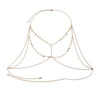 Messing borst Chain, plated, voor vrouw & hol, meer kleuren voor de keuze, Lengte Ca 25.5 inch, Ca 31.4 inch, Verkocht door PC