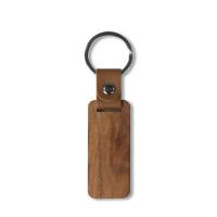 Zinc Alloy Key Clasp with Beech Wood & PU Leather Unisex nickel lead & cadmium free Sold By PC