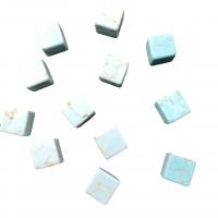 Χάντρες Turquoise, Συνθετικό Τυρκουάζ, Πλατεία, DIY & καμία τρύπα, περισσότερα χρώματα για την επιλογή, 10x10mm, 100PCs/τσάντα, Sold Με τσάντα