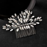 Decorative Hair Combs Iron fashion jewelry & for woman & with rhinestone nickel lead & cadmium free Sold By PC