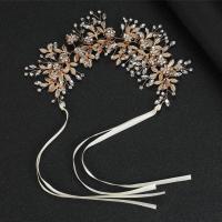 Diadema, aleación de zinc, Joyería & para mujer & con diamantes de imitación, más colores para la opción, libre de níquel, plomo & cadmio, 50x315mm, Vendido por UD