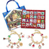 Bracciali festivilità Natale, carta, with lega in zinco, with 5cm extender chain, placcato color oro, Design natalizio & DIY & per i bambini, nessuno, 250x18x210mm, Lunghezza 16 cm, Venduto da set