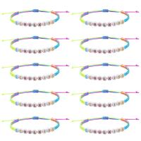 Chaîne tissée Bracelets, Cordon de noeud, avec Acrylique, fait à la main, bijoux de mode & réglable & pour femme, Couleur aléatoire, Longueur Environ 16-32 cm, Vendu par PC