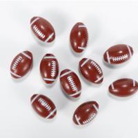 Spacer Χάντρες Κοσμήματα, Schima Superba, Rugby Ball, DIY, κόκκινος, 29x18mm, 100PCs/τσάντα, Sold Με τσάντα